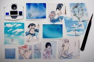 Quiet, spring, blue sky. The picture itself looks like a photo with polaroid tattoo idea