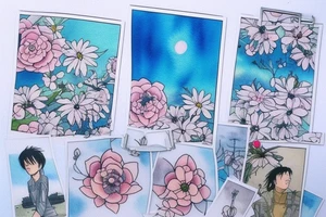 Quiet, spring, blue sky. The picture itself looks like a photo with polaroid tattoo idea