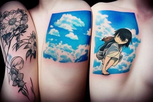 Quiet, spring, blue sky. The picture itself looks like a photo with polaroid tattoo idea