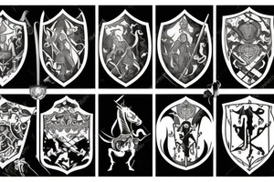 Medieval knight tattoo idea