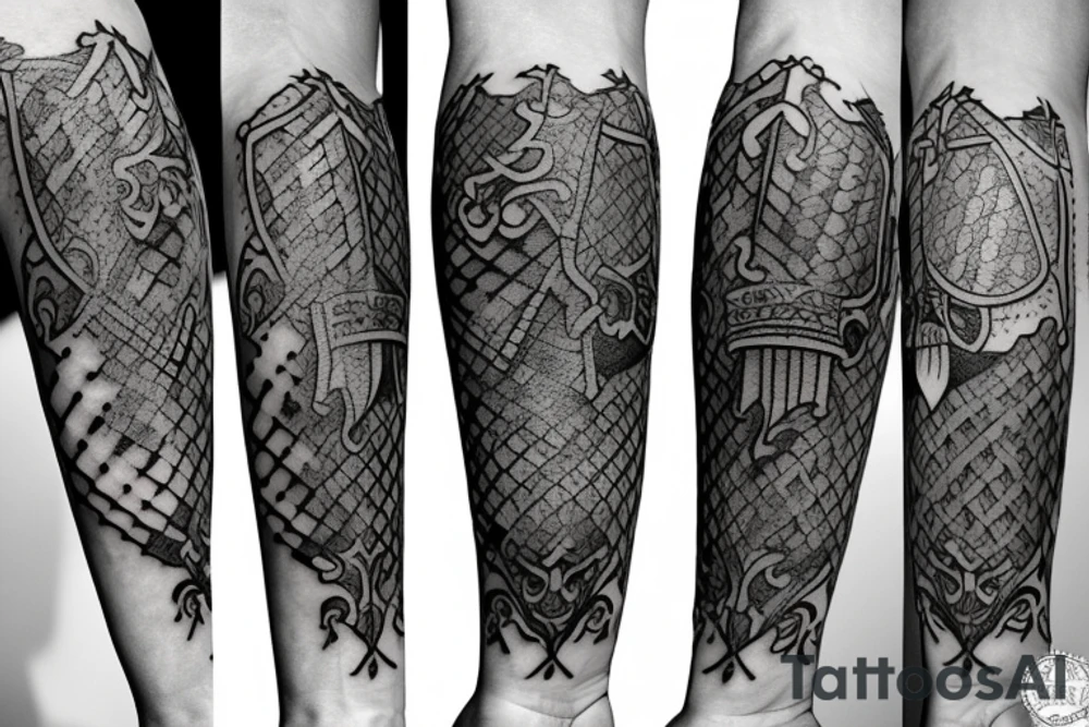 Medieval knight tattoo idea