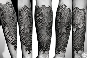 Medieval knight tattoo idea