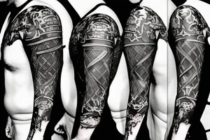 Medieval knight tattoo idea