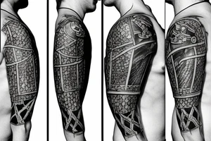 Medieval knight tattoo idea