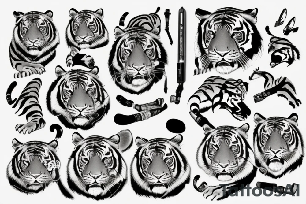 Tiger tattoo idea