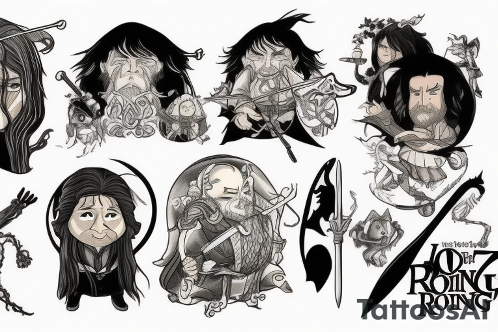 Lord of the rings tattoo idea