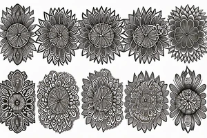 Sunflowers. Butterflies. Love. Mandala. Tree of life. Flower of life. Universe. tattoo idea