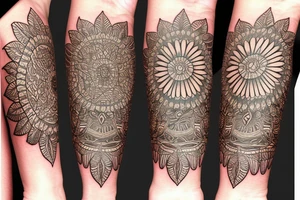 Sunflowers. Butterflies. Love. Mandala. Tree of life. Flower of life. Universe. tattoo idea