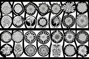 Tree of life. Flower of life. Sunflower tattoo idea