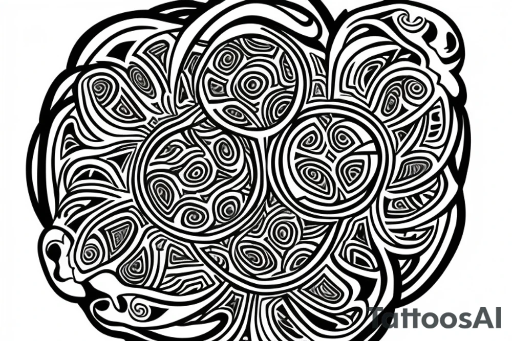 Flower of life symbol. Sunflower. tattoo idea