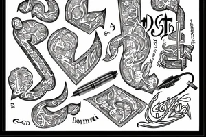 B.W. initials, bortherhood, DNA tattoo idea
