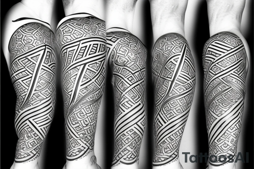 B.W. initials, bortherhood, DNA tattoo idea