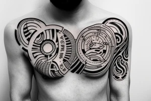 collarbone tattoo with quote for brotherhood tattoo idea