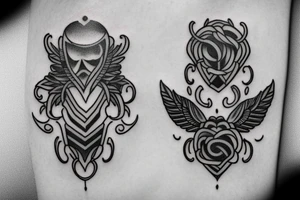 collarbone tattoo with quote for brotherhood tattoo idea