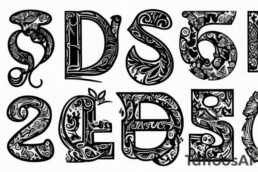 B.W. initials tattoo idea