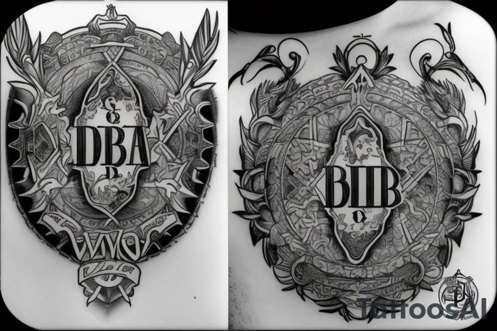 Tattoo about brotherhood, DNA, strength and with B.W. initials tattoo idea