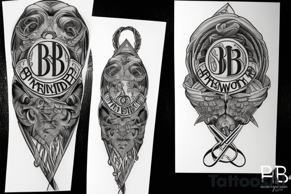 Tattoo about brotherhood, DNA, strength and with B.W. initials tattoo idea