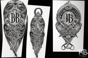 Tattoo about brotherhood, DNA, strength and with B.W. initials tattoo idea