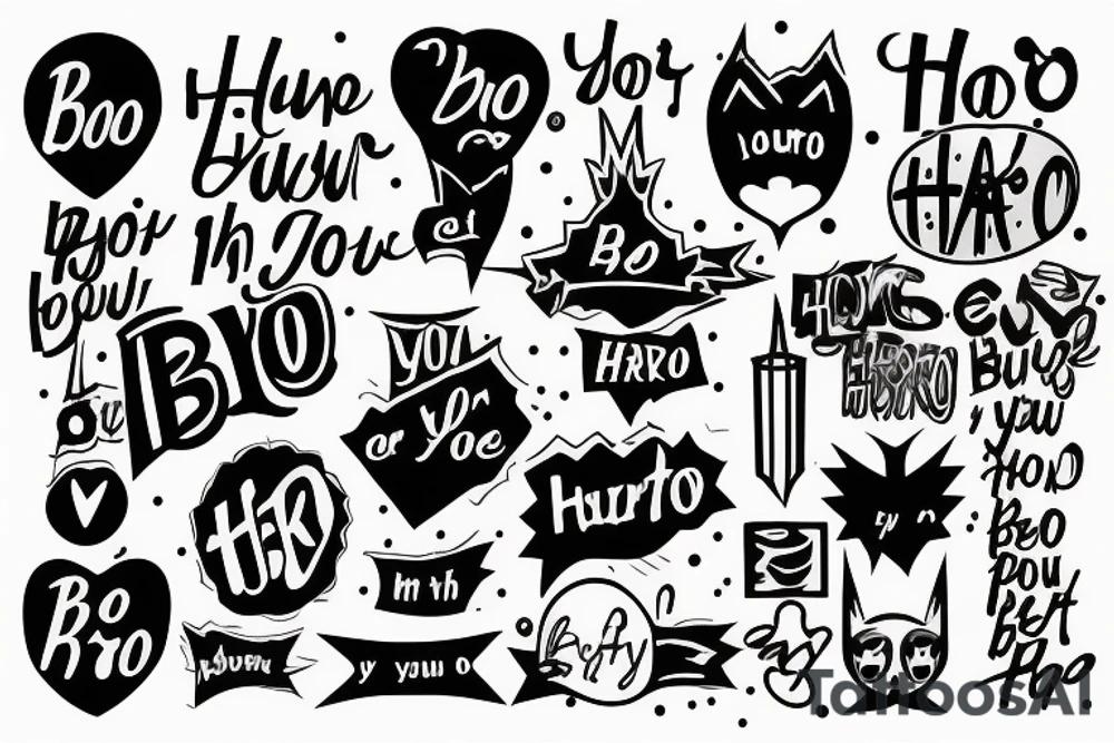 A tattoo taht discribes a saying be your own hero i'm my own hero tattoo idea