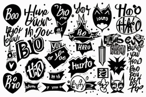 A tattoo taht discribes a saying be your own hero i'm my own hero tattoo idea