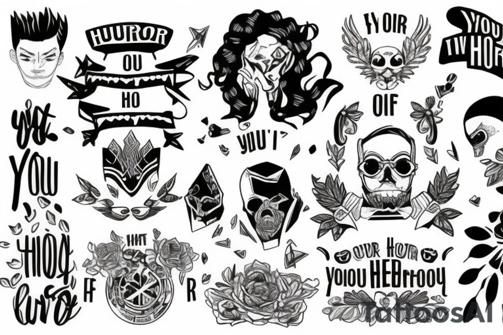 be your own hero i'm my own hero tattoo idea
