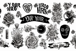Be your own hero tattoo idea