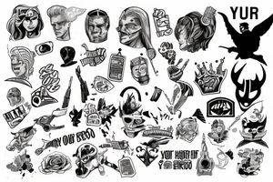 Be your own hero tattoo idea