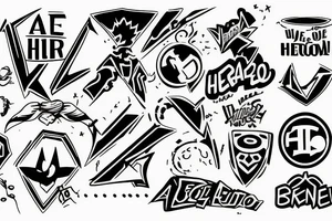 Be a hero symbol logotype tattoo idea