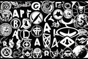 Be a hero symbol logotype tattoo idea