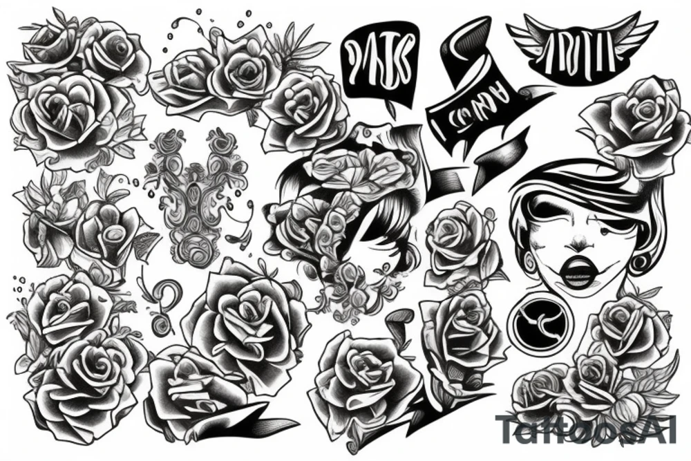 Woman tattoo idea