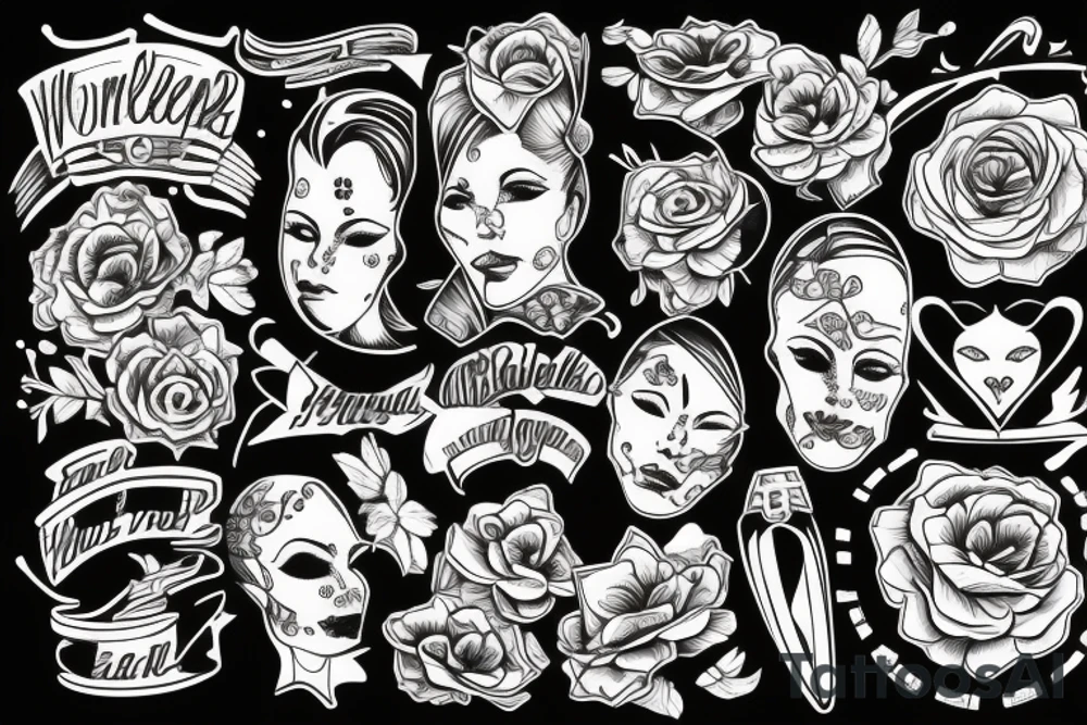 Woman tattoo idea