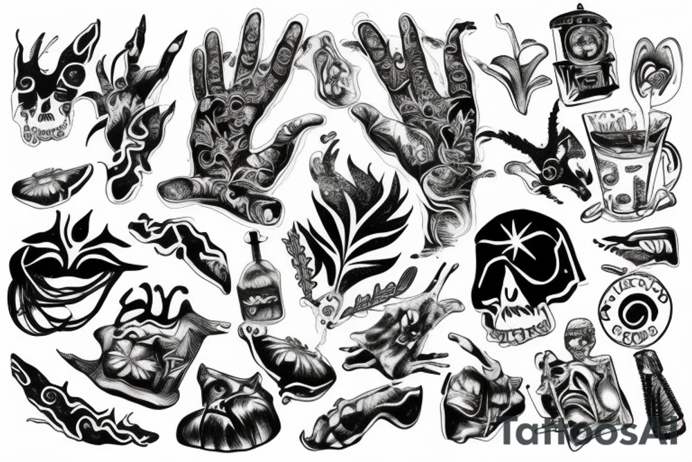 cocaine tattoo idea