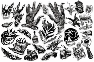 cocaine tattoo idea