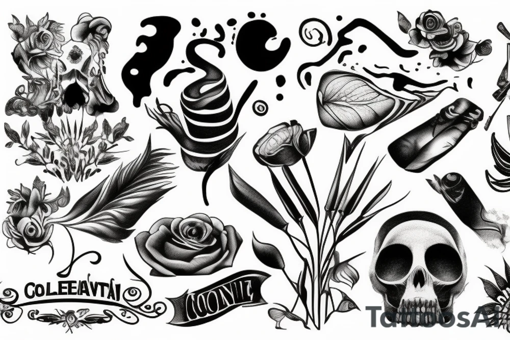cocaine tattoo idea