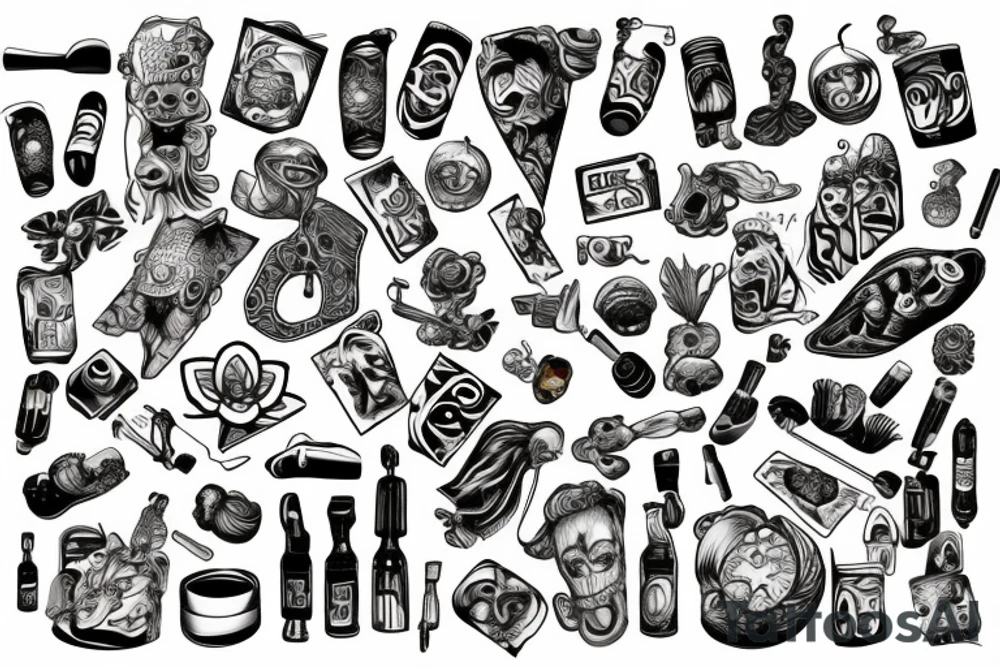 Drugs tattoo idea