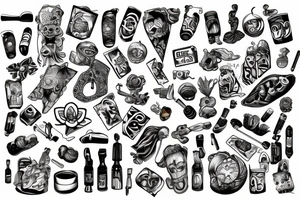 Drugs tattoo idea