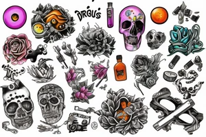 Drugs tattoo idea