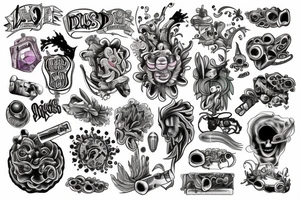 Drugs tattoo idea