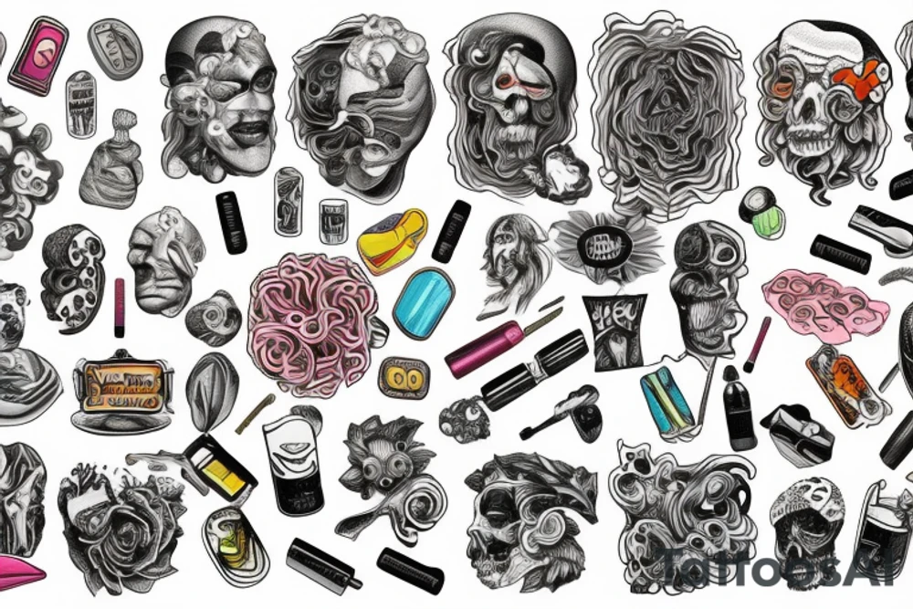 Drugs tattoo idea