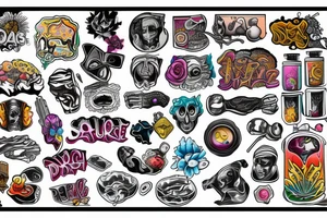 Drugs tattoo idea