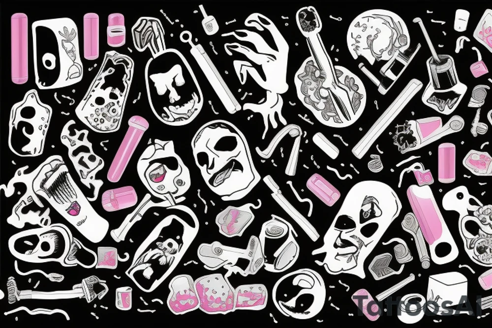 Drugs tattoo idea
