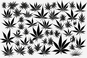 Weed cannabis tattoo idea