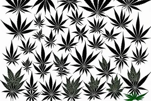 Weed cannabis tattoo idea