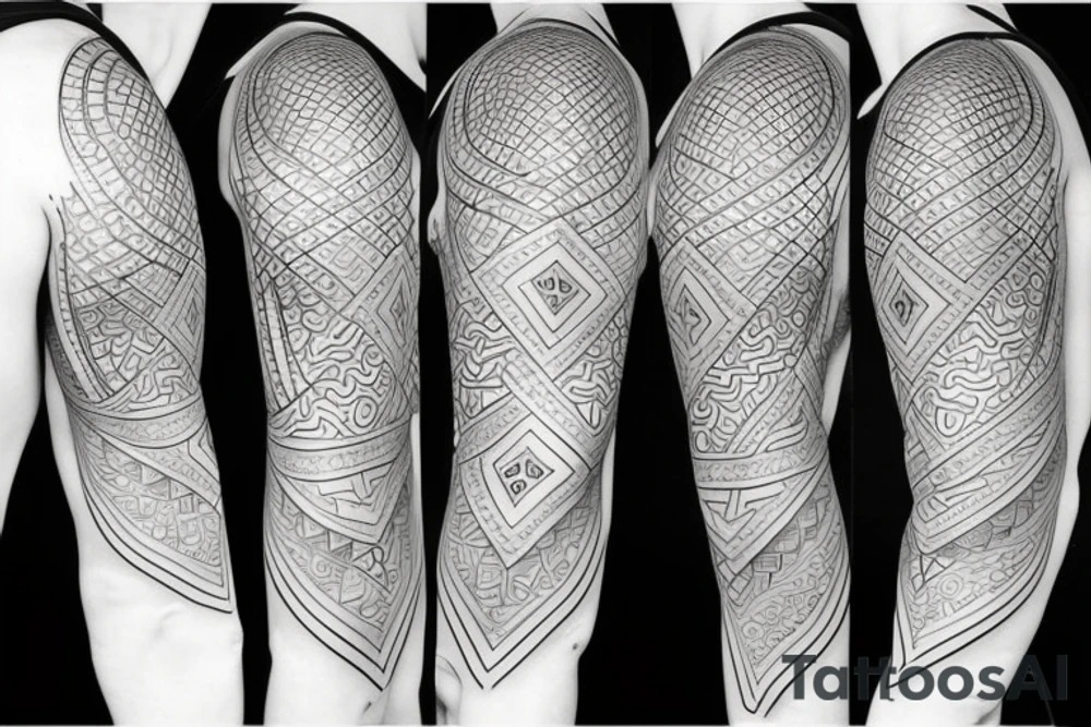mathematically beautiful tattoo that goes on the shoulder tattoo idea