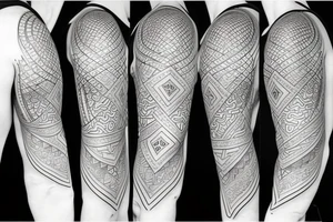 mathematically beautiful tattoo that goes on the shoulder tattoo idea