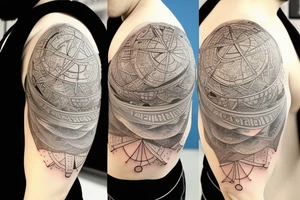 mathematically beautiful tattoo that goes on the shoulder tattoo idea