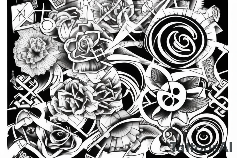 mathematically beautiful tattoo that goes on the shoulder tattoo idea