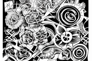 mathematically beautiful tattoo that goes on the shoulder tattoo idea