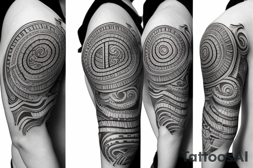 mathematically beautiful tattoo that goes on the shoulder tattoo idea