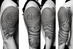 mathematically beautiful tattoo that goes on the shoulder tattoo idea